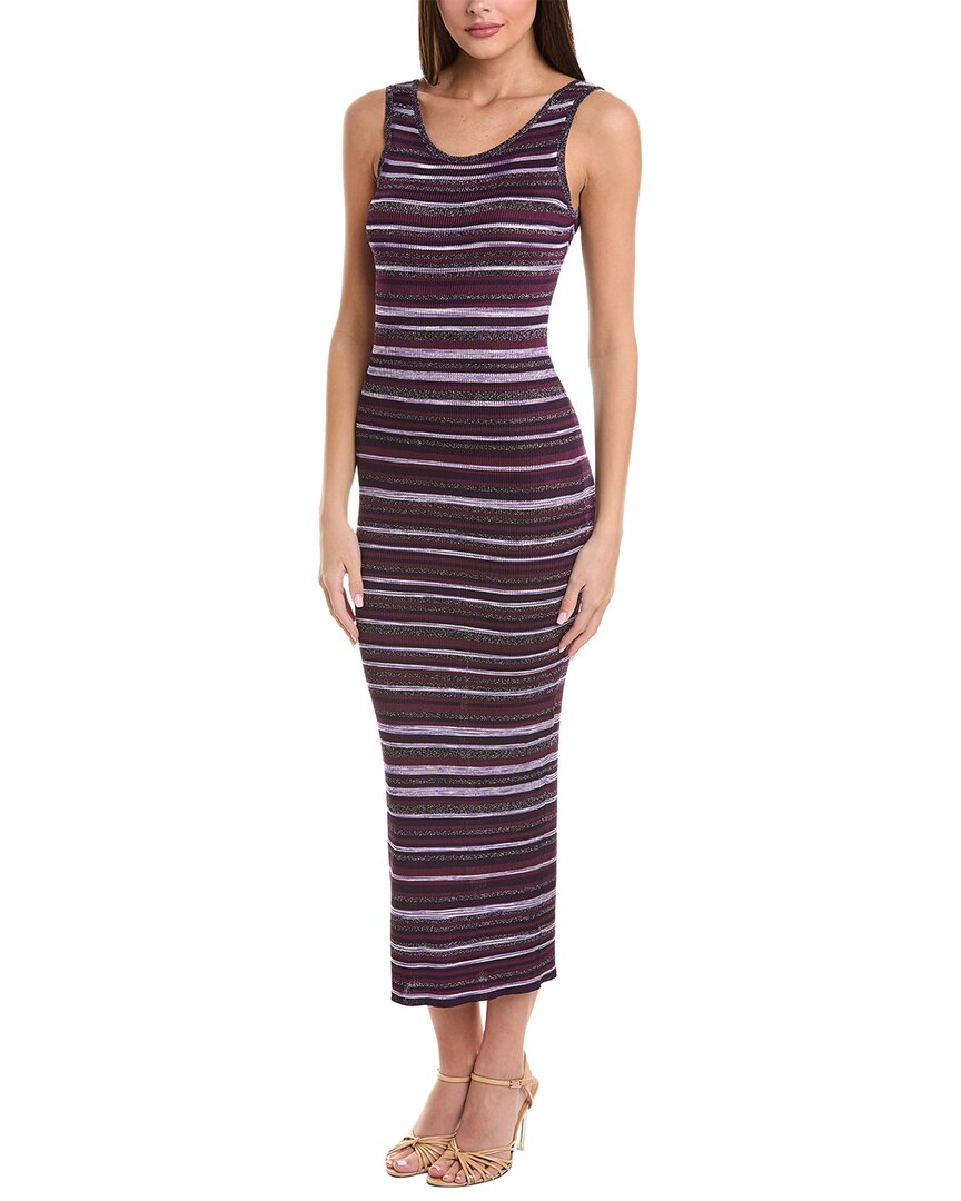 M Missoni Knit Maxi Dress Purple