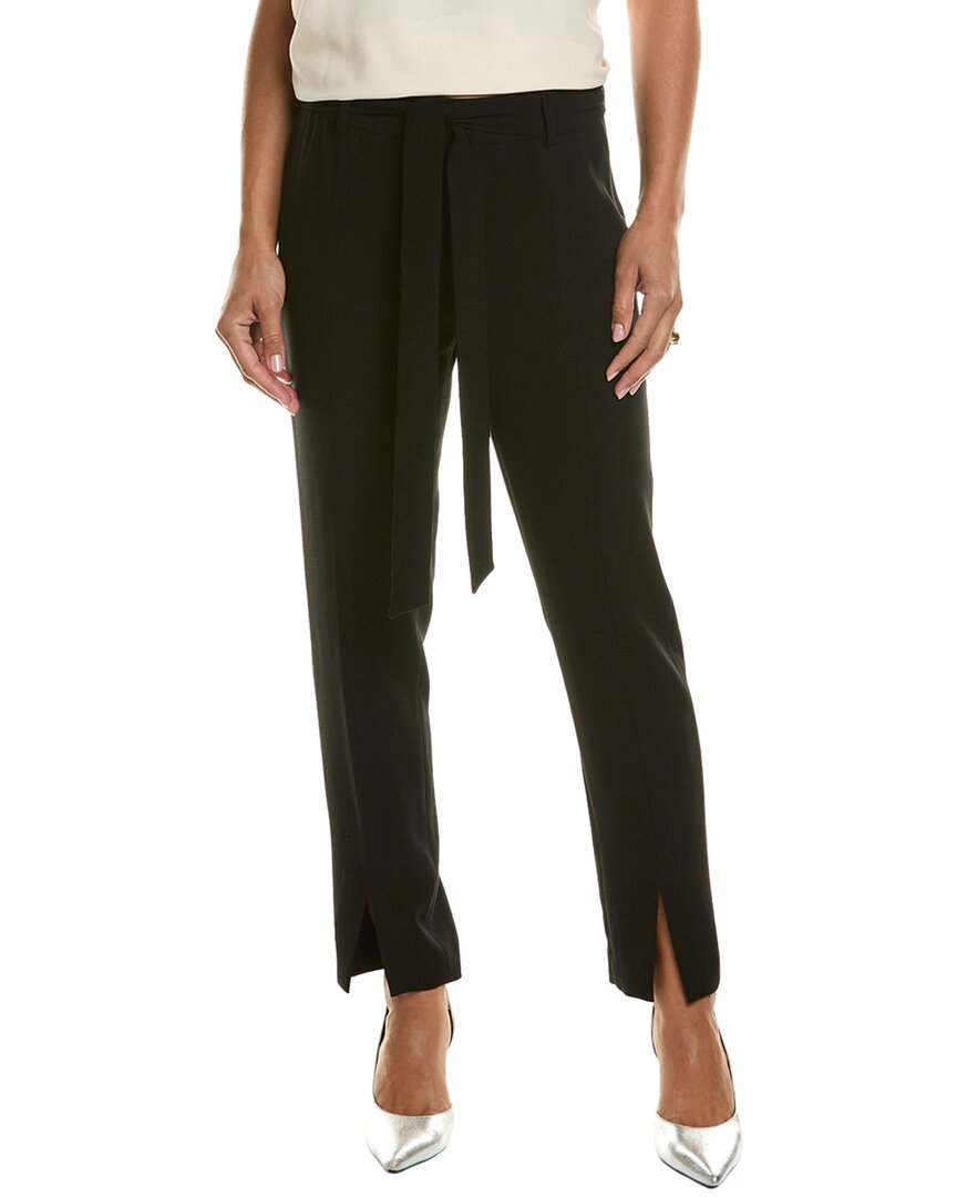Elie Tahari Slim Sash Pant Black 0