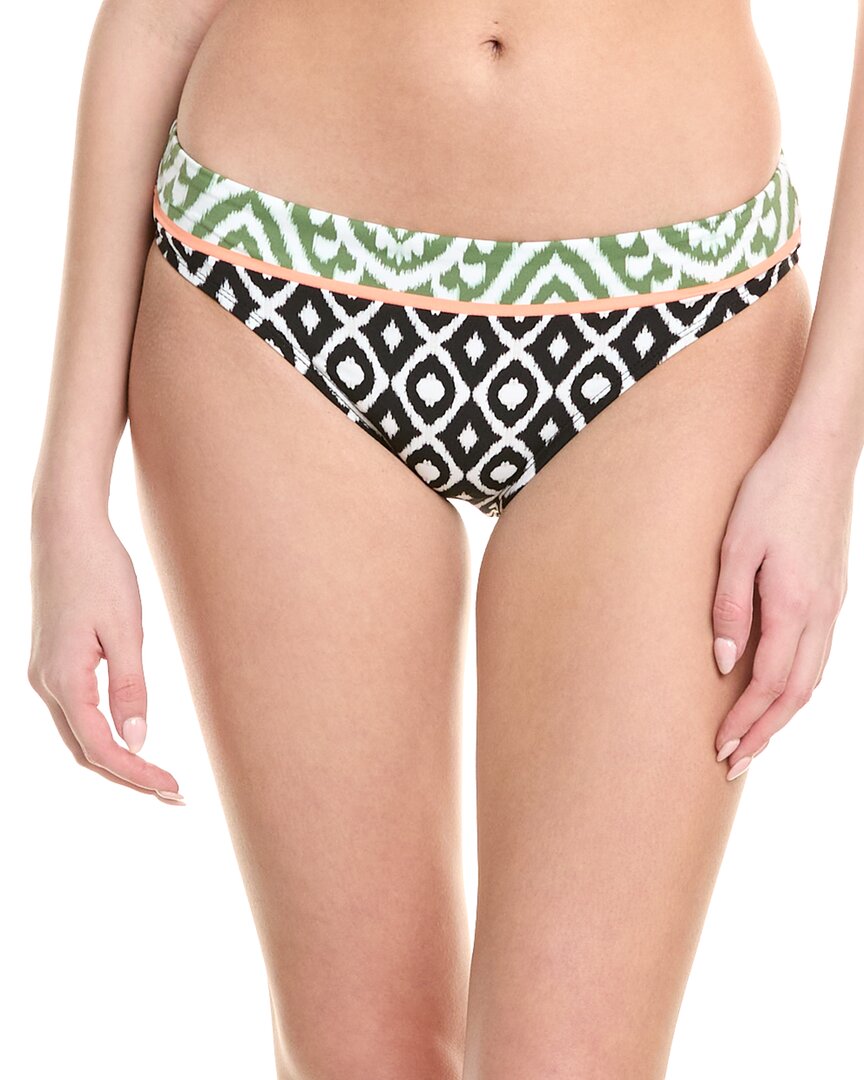 La Blanca Banded Front Bikini Bottom Black