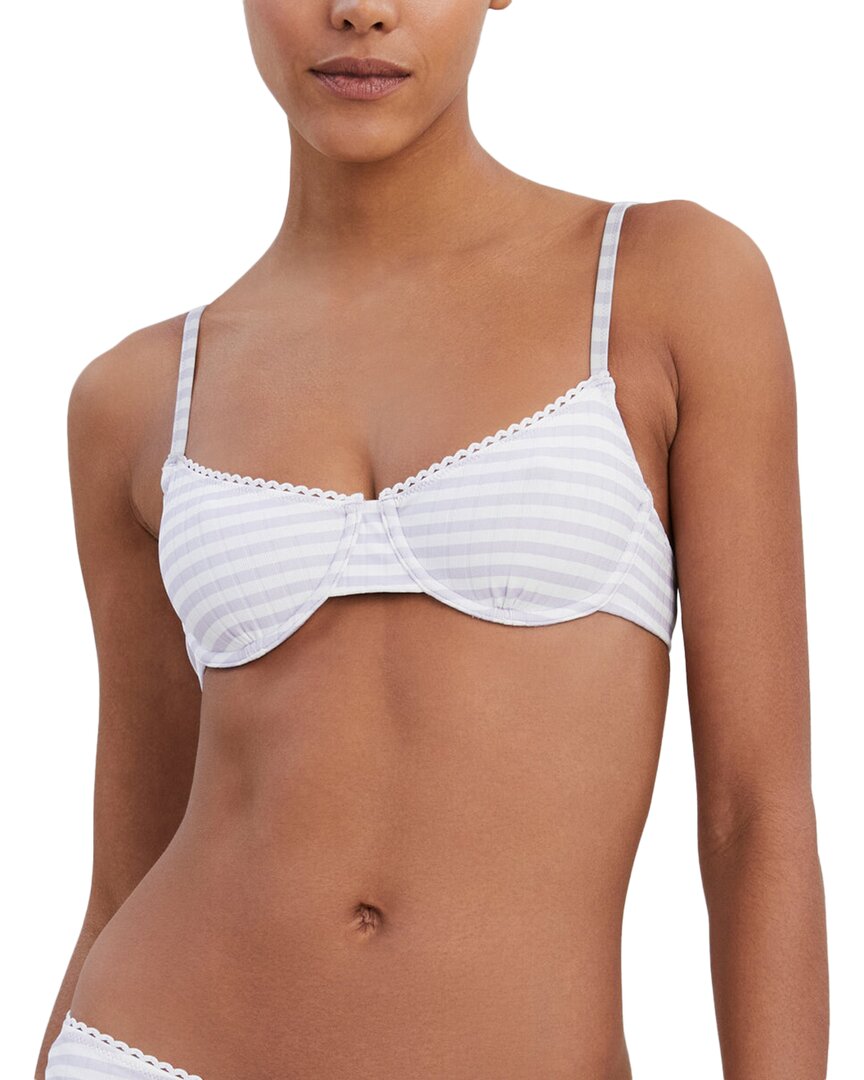 Solid & Striped The Daphne Bikini Top Purple