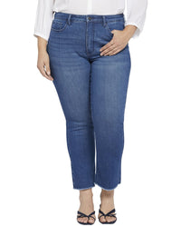 Nydj Plus Bootcut Desire Ankle Crop Jean Multi