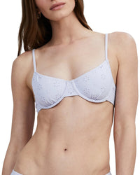 Solid & Striped The Daphne Bikini Top Purple