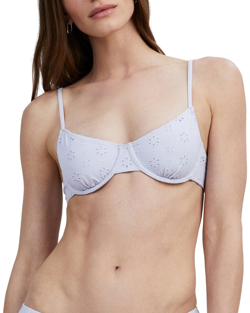 Solid & Striped The Daphne Bikini Top Purple