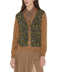 Callas Catia Wool Cardigan Brown Multi Regular 0 (XS)