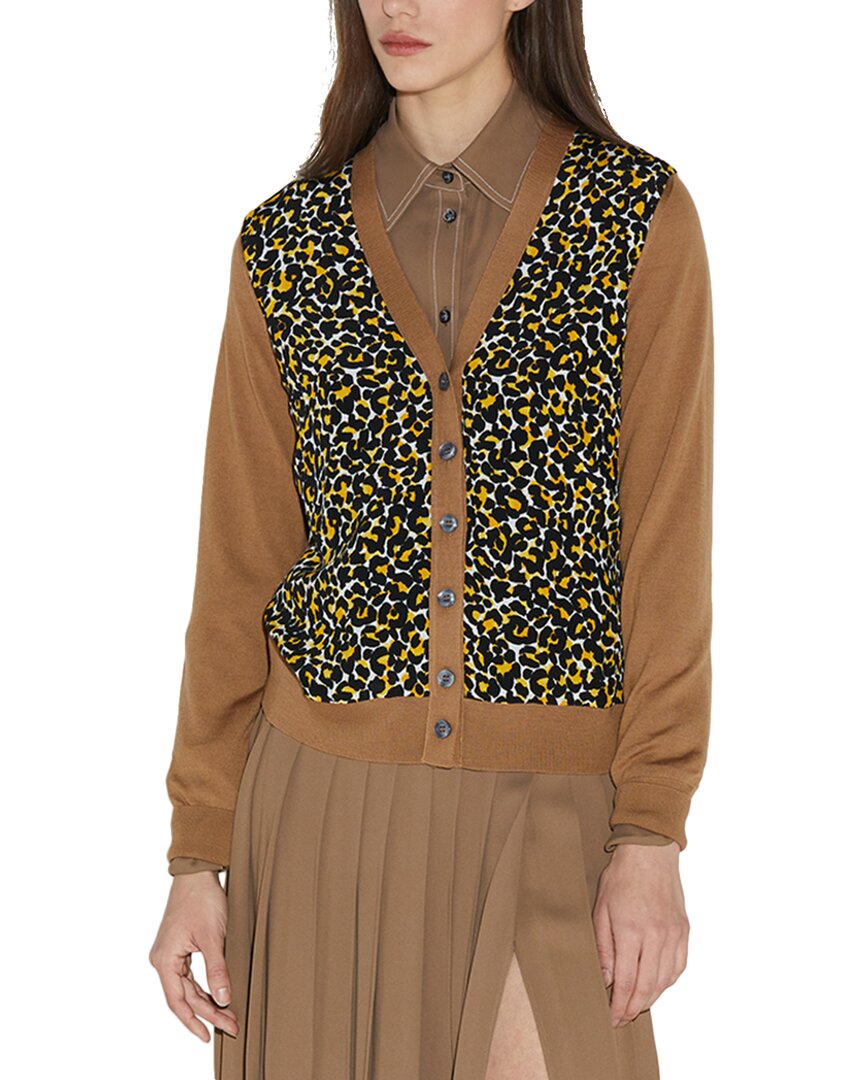Callas Catia Wool Cardigan Brown Multi Regular 0 (XS)