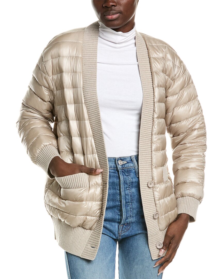 Herno Wool-Trim Down Jacket Beige