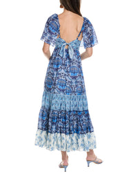 Sandro Linen-Blend Maxi Dress