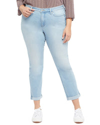 Nydj Plus Sheri Slim Ankle Northstar Jean Blue 40" Waist