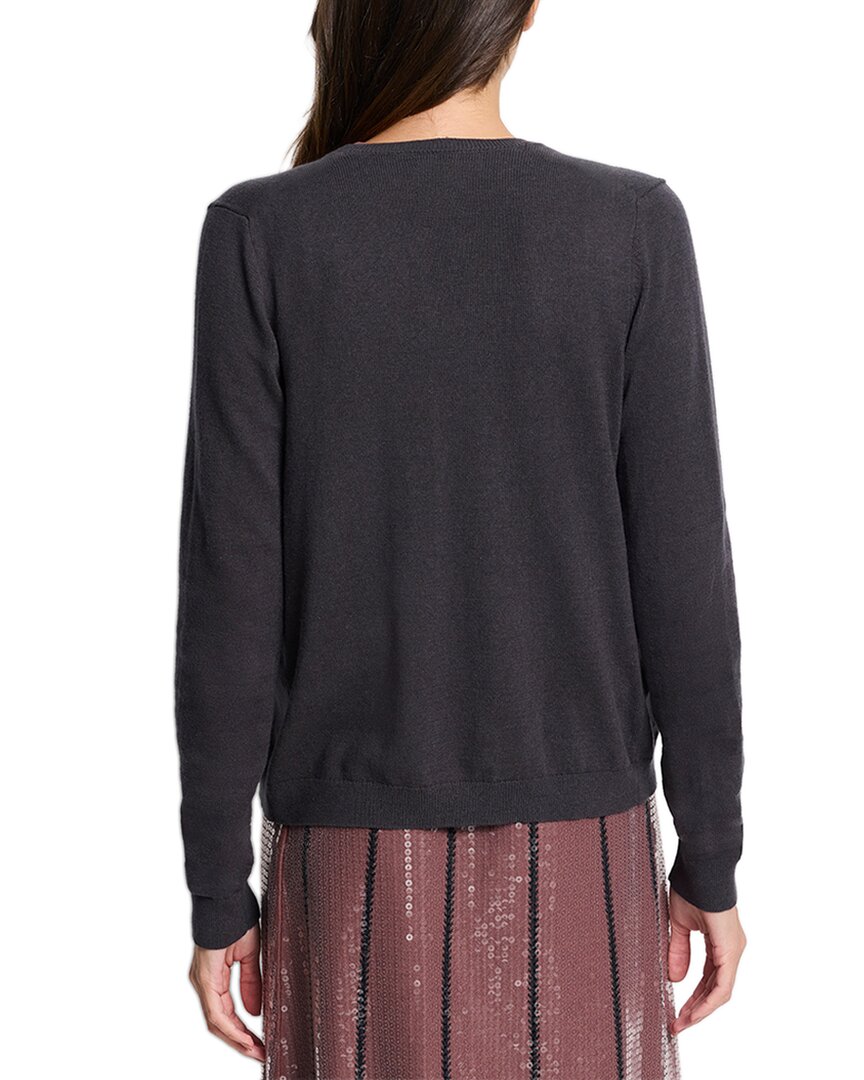 Nic+Zoe Petite Sequin Trimmed Cardigan