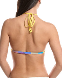 Weworewhat High Neck Halter Top Bikini Top