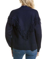 Meir Fringe Wool & Cashmere-Blend Cardigan