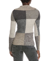 Autumn Cashmere 1/2-Zip Rib Sweater