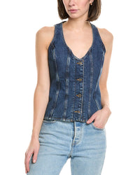 7 For All Mankind Vest Blue
