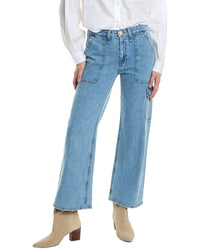 Hudson Jeans Rosie Reservoir High-Rise Wide Leg Jean Blue