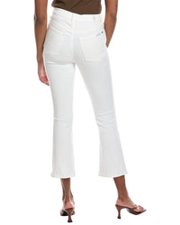 7 For All Mankind White High-Waist Slim Kick Jean