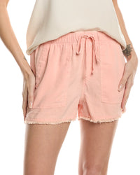 Bella Dahl Frayed Hem Pocket Short Regular 8 (M) Orange