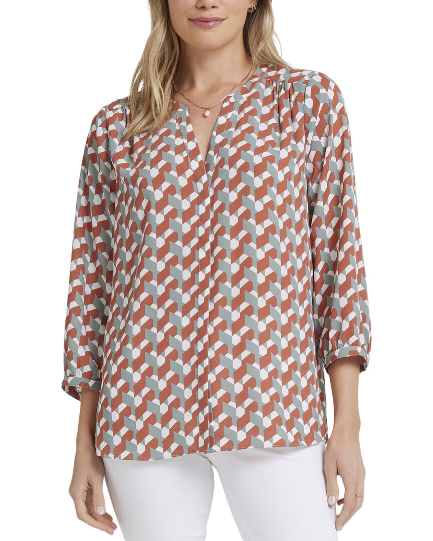 Nydj Pintuck Blouse Multi