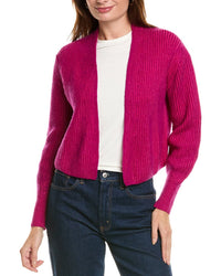 Forte Cashmere Plaited Wool & Cashmere-Blend Cardigan1