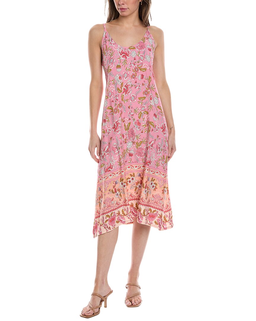 Walker & Wade Anywhere Midi Dress Pink Regular 00 (XXS)