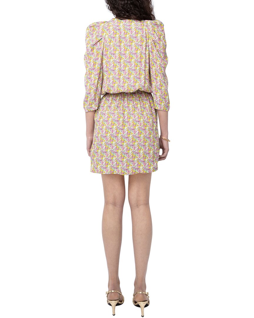 Zadig & Voltaire Ruz Crepe Liberty Wings Mini Dress