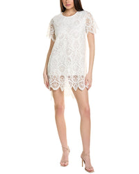 Snider Palm Tunic Dress White
