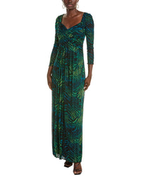 Diane Von Furstenberg Gael Maxi Dress Green Regular 00 (XXS)
