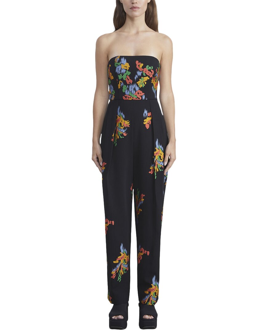 Lafayette 148 New York Embroidered Strapless Jumpsuit