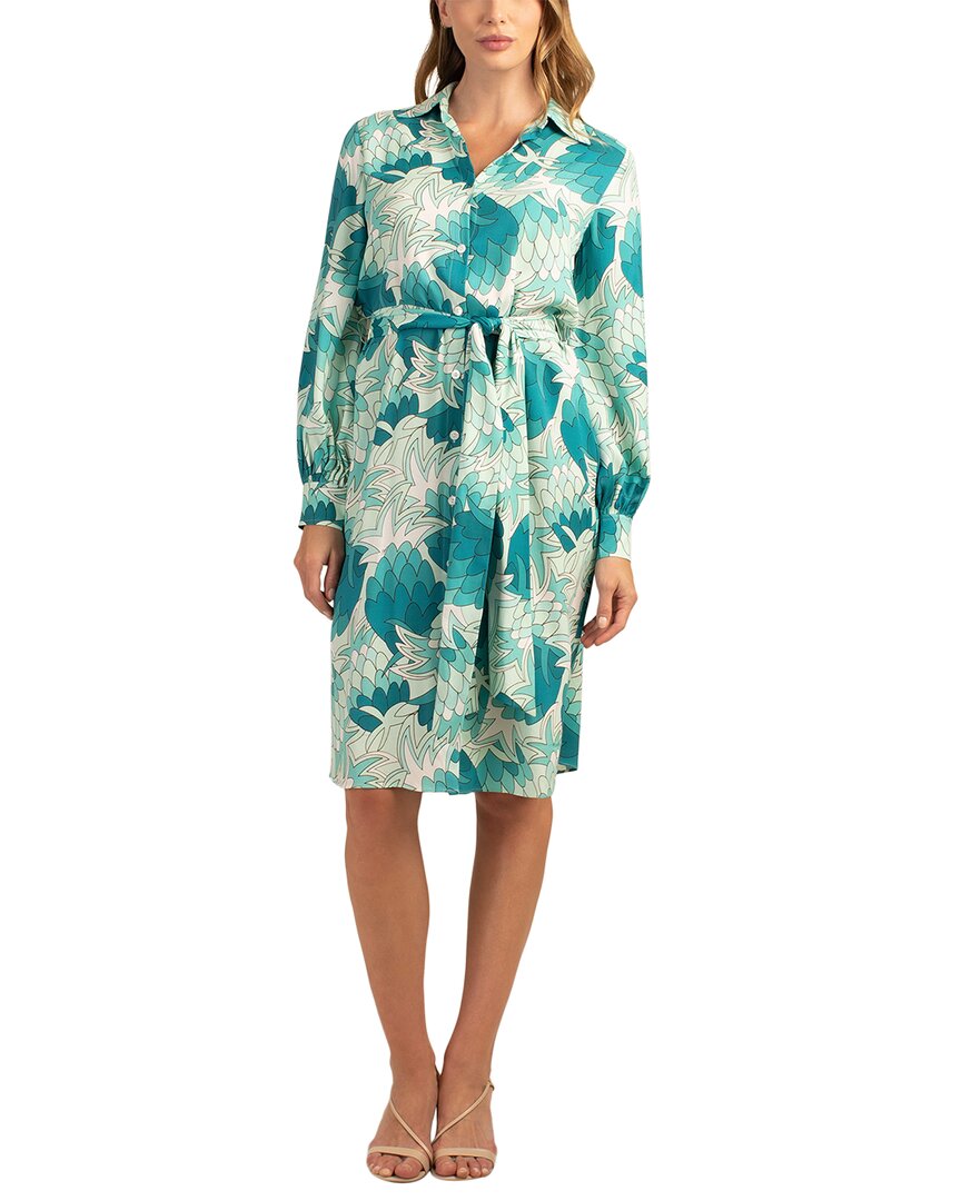 Trina Turk Poetry Midi Dress Blue