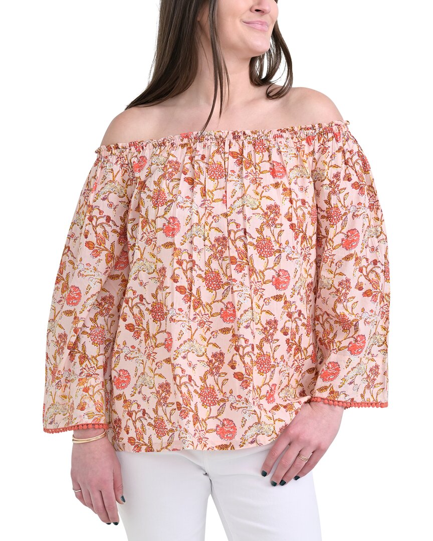 Pomegranate Off The Shoulder Top Pink