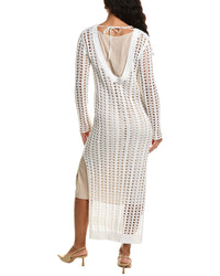 Brunello Cucinelli Crochet Linen & Silk-Blend Midi Dress
