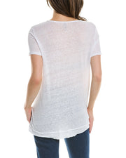 Xcvi Valkie Lace-Up Linen T-Shirt