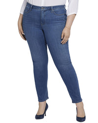 Nydj Plus Sheri Rockford Slim Jean Blue 28" Waist