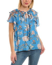 Ramy Brook Sue Top Blue Regular 0 (XS)