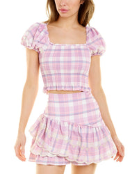 Avantlook Ruched Top Purple Regular 12 (L)