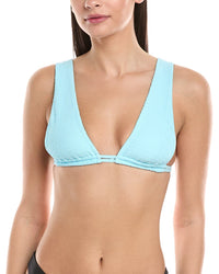 Vyb Naomi Adjustable Tunnel Wide Strap Bikini Top Blue