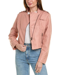 Rene Lion Moto Jacket 2 Pink