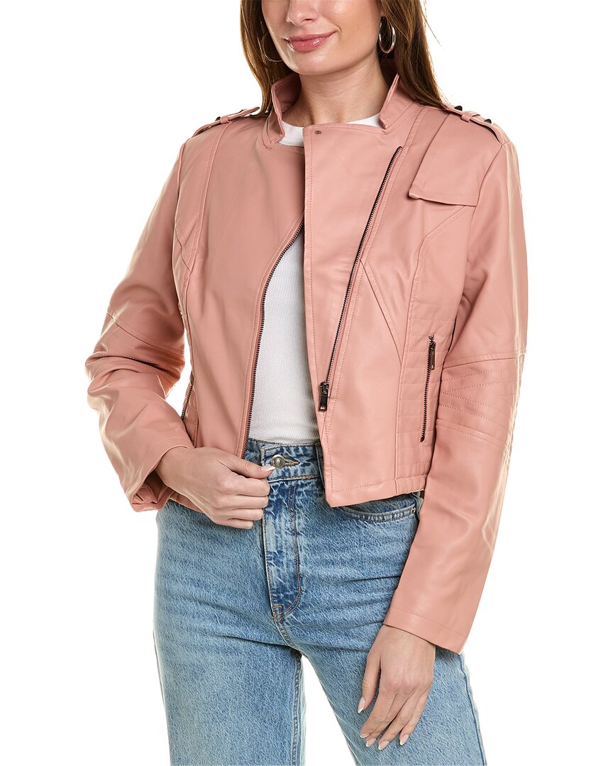 Rene Lion Moto Jacket 2 Pink