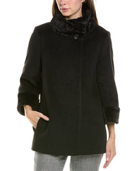 Cinzia Rocca Icons Wool-Blend Coat2