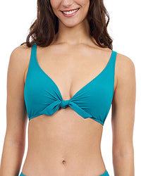 Profile By Gottex Tutti Frutti V Neck Bikini Top Green