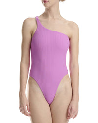 Wolford High Leg One-Piece Purple