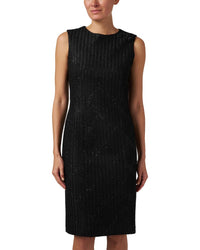 Marc Cain Plaid Sheath Dress Black