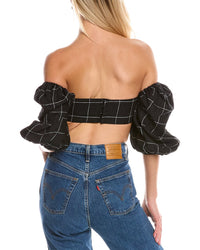 Rumer Quinn Linen Crop Top