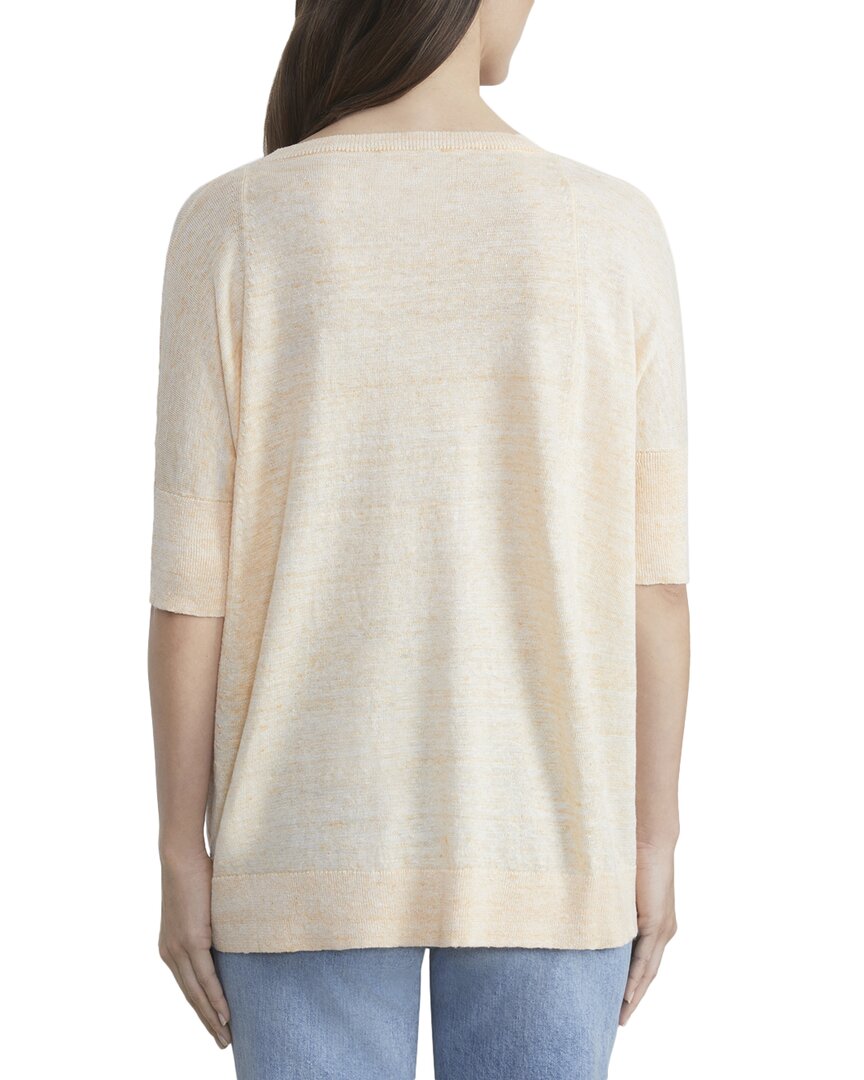 Lafayette 148 New York Oversized Scoop Neck Linen Sweater