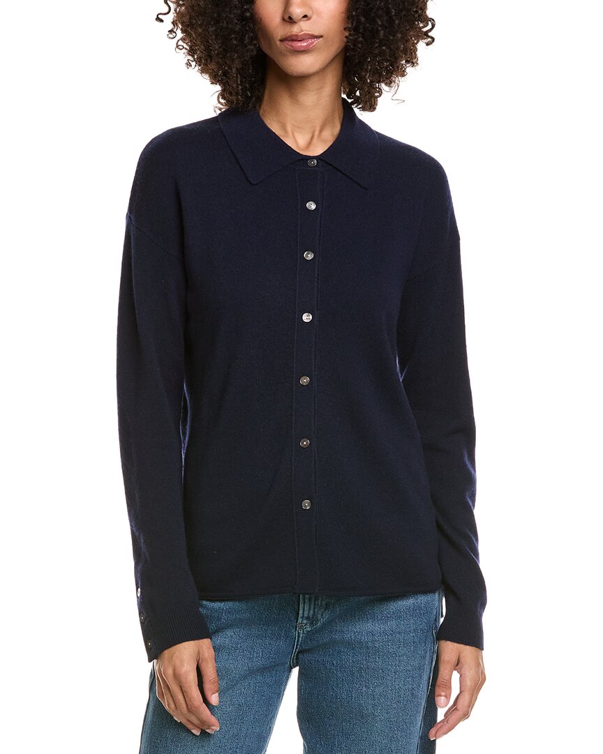Incashmere Shirt Style Wool & Cashmere-Blend Sweater