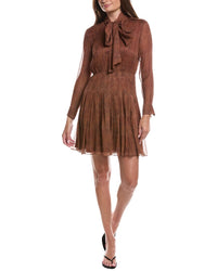 Lafayette 148 New York Lafayette 148 New York Pintuck Bow Silk Dress