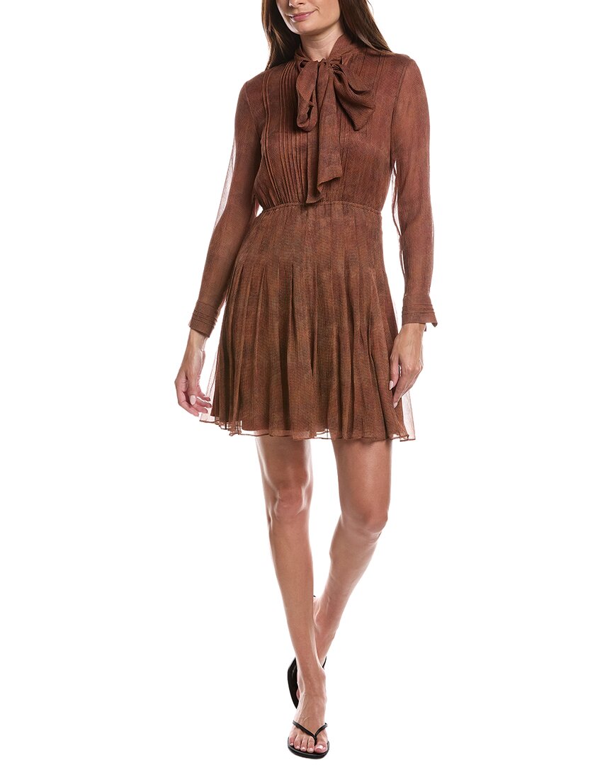 Lafayette 148 New York Lafayette 148 New York Pintuck Bow Silk Dress