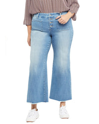 Nydj Patchie Clean Brookes Wide Leg Jean Multi 26" Waist