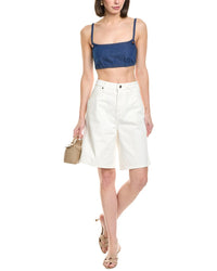 Staud X Wrangler The Bikini Top Blue