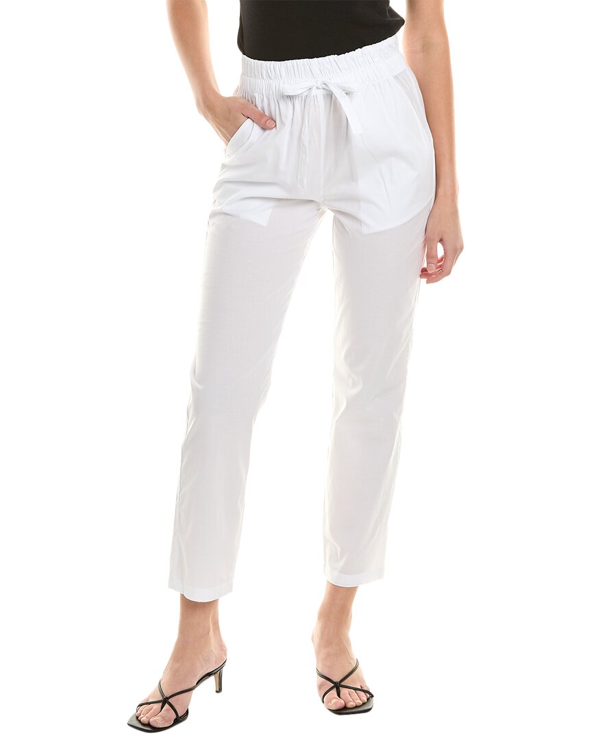 Alpha Studio Drawstring Pant White 38
