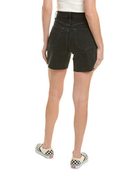 Triarchy Ms. Florence-Mid Loved Black High-Rise Cut-Off Short